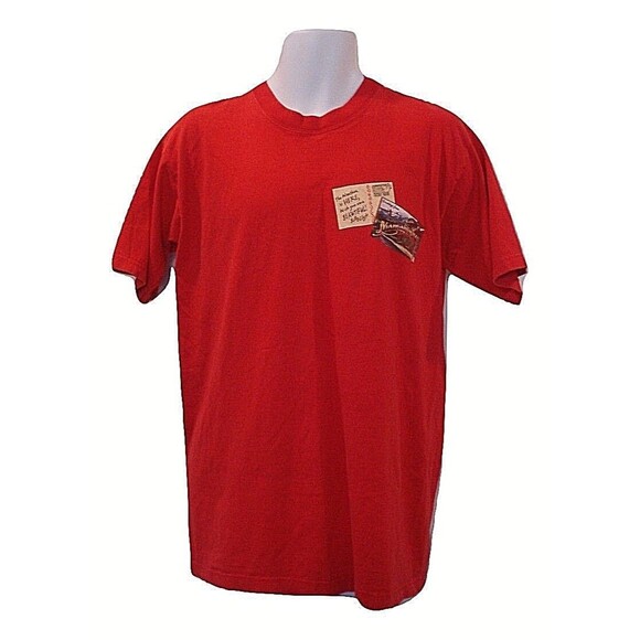 Margaritaville T Shirt Retro Jimmy Buffett Graphic Parrot Head Red Mens Size M - Picture 3 of 6